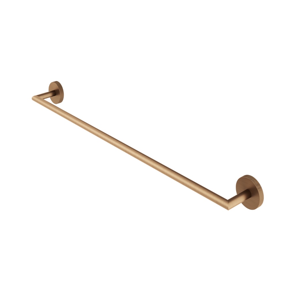Product Cut out image of the Abacus Iso Pro Brushed Bronze Single Towel Rail